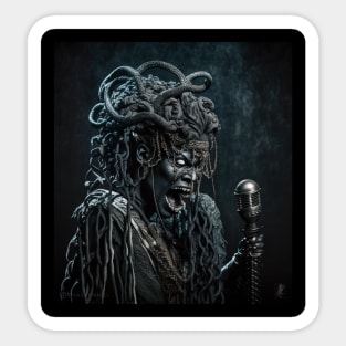 Pelpora the Gorgon goes dark at The Pit Sticker